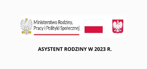 Asystent rodziny w 2023 r. - loga