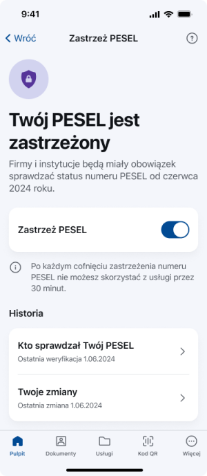 Aplikacja Zastrzeż Pesel