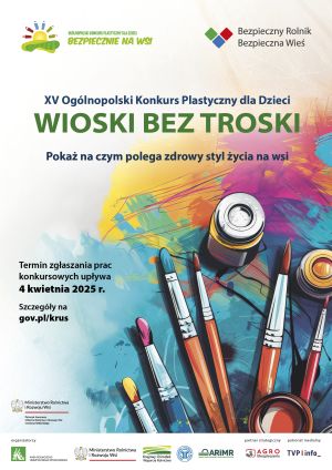 XV Konkurs Plastyczny "Wioski bez troski" - plakat